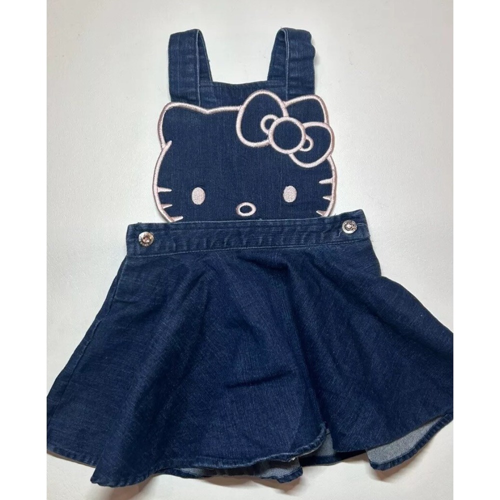 Hello‎ Kitty Girl's Sanrio Denim Jumper Dress *Size 5